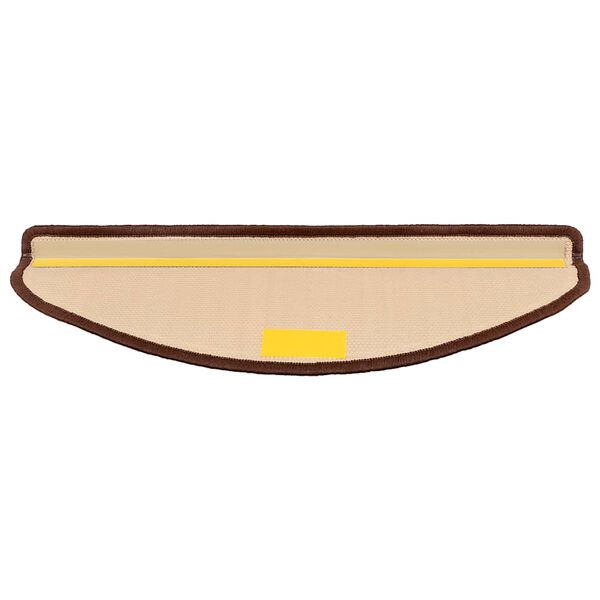 vidaXL Selvklebende trappematter 5 stk 65x21x4 cm brun