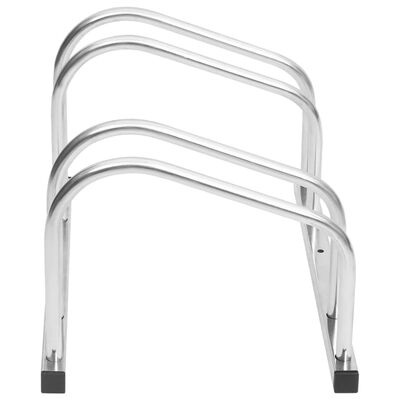 vidaXL Sykkelstativer for 2 sykler galvanisert stål