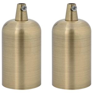 vidaXL Lampeholdere 2 stk bronse E27