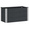 vidaXL H&oslash;ybed Svart 100 x 50 x 54 cm WPC og Aluminium