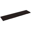 vidaXL Benkeplate til bad mørkebrun 220x50x(2-6) cm behandlet heltre