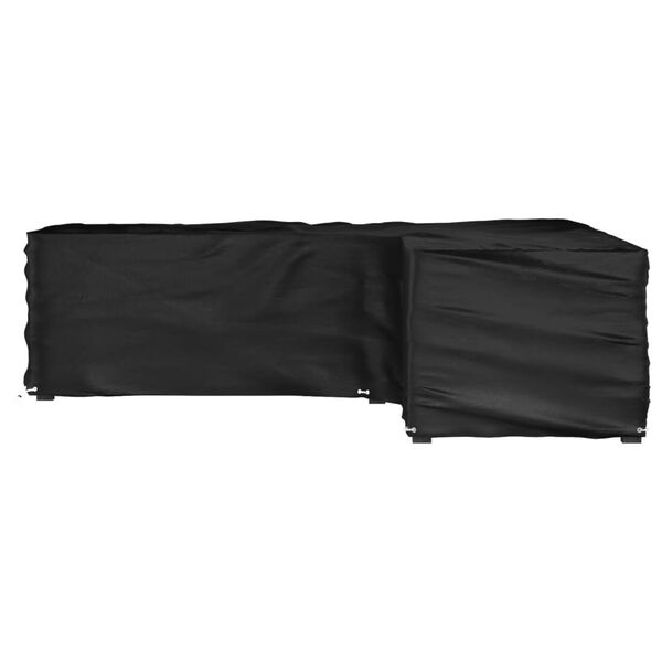 vidaXL L-formet hagem&oslash;beltrekk 16 maljer 285x285x70 cm