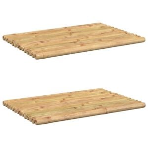vidaXL Badematter 2 stk 50x35 cm bambus