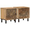 vidaXL Nattbord 2 stk 40x33x46 cm heltre mango