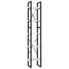vidaXL Bokhylle 5 etasjer hvit 40x30x175 cm heltre furu