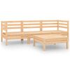 vidaXL Hagesofagruppe 4 deler heltre furu