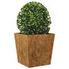 vidaXL Hageplanter 2 stk 50x50x50 cm oksidert stål