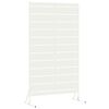 vidaXL Personvernsvegg Hvit 100 x 50 x 180 cm St&aring;l