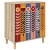 vidaXL Kommode ESSEN Solblomsttrykk 66 x 36,5 x 75 cm Konstruert tre