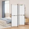 vidaXL Romdeler 3 paneler hvit 150x180 cm stoff