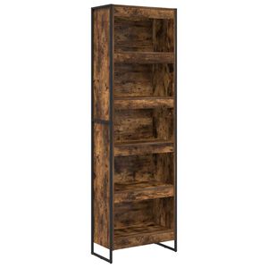 vidaXL Bokskap 60 x 30 x 189,5 cm Konstruert tre R&oslash;yk Eik