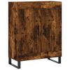 vidaXL Highboard røkt eik 69,5x34x180 cm konstruert tre
