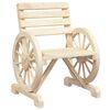 vidaXL Hagestol 58x58x78,5 cm heltre gran