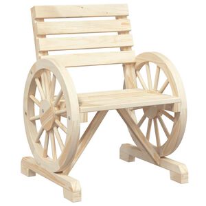 vidaXL Hagestol 58x58x78,5 cm heltre gran
