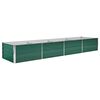 vidaXL H&oslash;ybed galvanisert st&aring;l 320x80x45 cm gr&oslash;nn