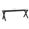 vidaXL Benkben X-ramme 145x36x42 cm
