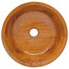 vidaXL Vask heltre teak Φ40x10 cm