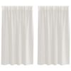 vidaXL Voile Gardin 2 stk. Krem 140 x 140 cm Polyester