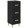 vidaXL Serviesskap Svart eik 34,5 x 34 x 90 cm Konstruert tre