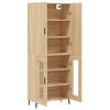 vidaXL Highboard sonoma eik 69,5x34x180 cm konstruert tre