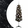 vidaXL Kunstig smalt juletre med julekuler 120 cm 150 LED-lys Varmhvit