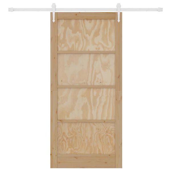 vidaXL Skyved&oslash;r ORKDAL Brun 93 x 202 cm Massiv furu