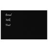 vidaXL Veggmontert magnettavle svart 80x50 cm herdet glass