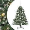 vidaXL Kunstig juletre gr&oslash;nn 120 cm PVC og plast og st&aring;l