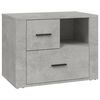 vidaXL Nattbord betonggr&aring; 60x36x45 cm konstruert tre