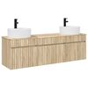 vidaXL Baderomsskapsett 3 stk. Sonoma eik 49 x 44,5 x 65 cm