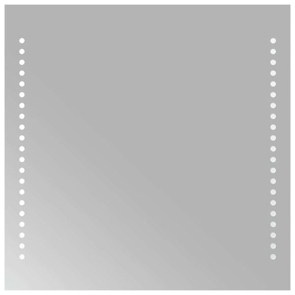 vidaXL Baderomsspeil med LED 40x40 cm