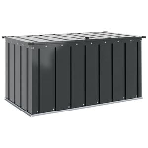 vidaXL Hage Lagringsboks Svart 101 x 56,5 x 50 cm St&aring;l