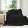 vidaXL Kastepledd 6 pcs Svart 270 x 240 cm Fleece