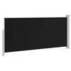vidaXL Uttrekkbar sidemarkise 140 x 300 cm svart