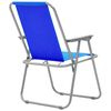 vidaXL Campingstoler sammenleggbare 2 stk 52x59x80 cm blå