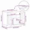 vidaXL Vaskeskap VIGO Hvit og Antikkhvit 68 x 34 x 59 cm Heltre furu