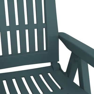vidaXL Hagelenestoler 2 stk grønn PP