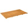 vidaXL Badematte Brun 80 x 48 x 2,5 cm Solid akasietre