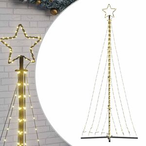 vidaXL LED Juletre 447 LEDs Varm Hvit 250 cm