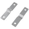 vidaXL Slagleplate 2 stk. s&oslash;lv 50 x 10 x 1,2 mm Jern