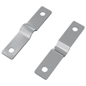 vidaXL Slagleplate 2 stk. s&oslash;lv 50 x 10 x 1,2 mm Jern