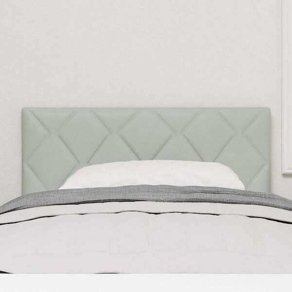 vidaXL Hodegavl med hodegjerde Lysegrå 100 cm Fløyel