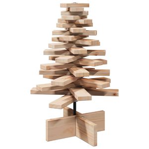 vidaXL Juletre av tre til pynt 60 cm heltre furu