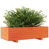 vidaXL Plantekasse voksbrun 90x40x49,5 cm heltre furu