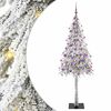vidaXL Juletre med 300 LED med stativ Hvit 180 cm PE og st&aring;l
