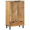 vidaXL Highboard brun 60x33x100 cm heltre mango