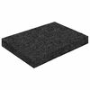 vidaXL Gummigranulat uteplasspad Svart 6 x 9 x 1 cm Gummi