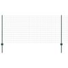 vidaXL Euro gjerdet med stolpe 25 x 1 m PVC-belagt st&aring;l Gr&oslash;nn Mesh