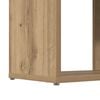 vidaXL TV-benksett Veggmontert Brun 60 x 24 x 125,5 cm Konstruert tre