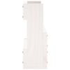vidaXL Veggmonterte skohyller 2 stk hvit 59x9x23 cm heltre furu